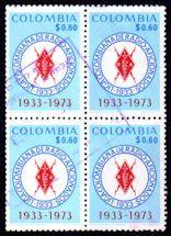 Bloque 4-COLOMBIA - 1973 - 40� Aniversario Liga Colombiana de Radioaficionados (LCRA)